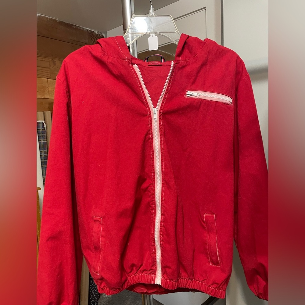 Red Hooded Jacket